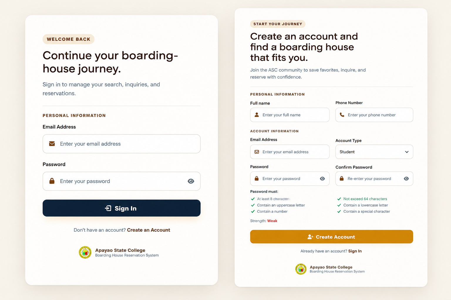 Create Your Account